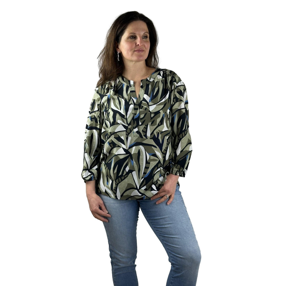 Blusenshirt mit Allover-Print. Mode von Rabe. Seidel Moden Onlineshop