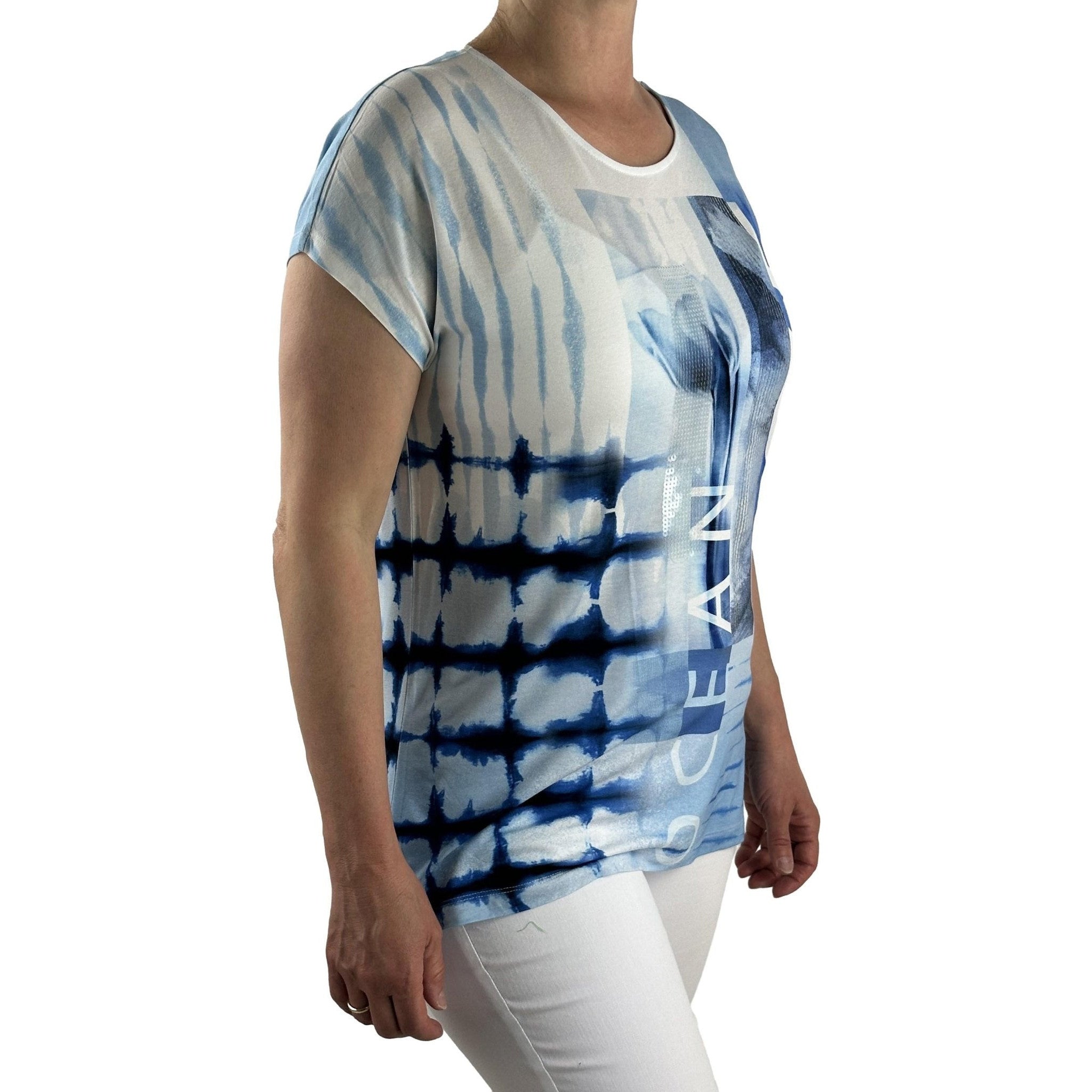 Shirt mit Pailletten. Mode von Rabe. Seidel Moden Onlineshop