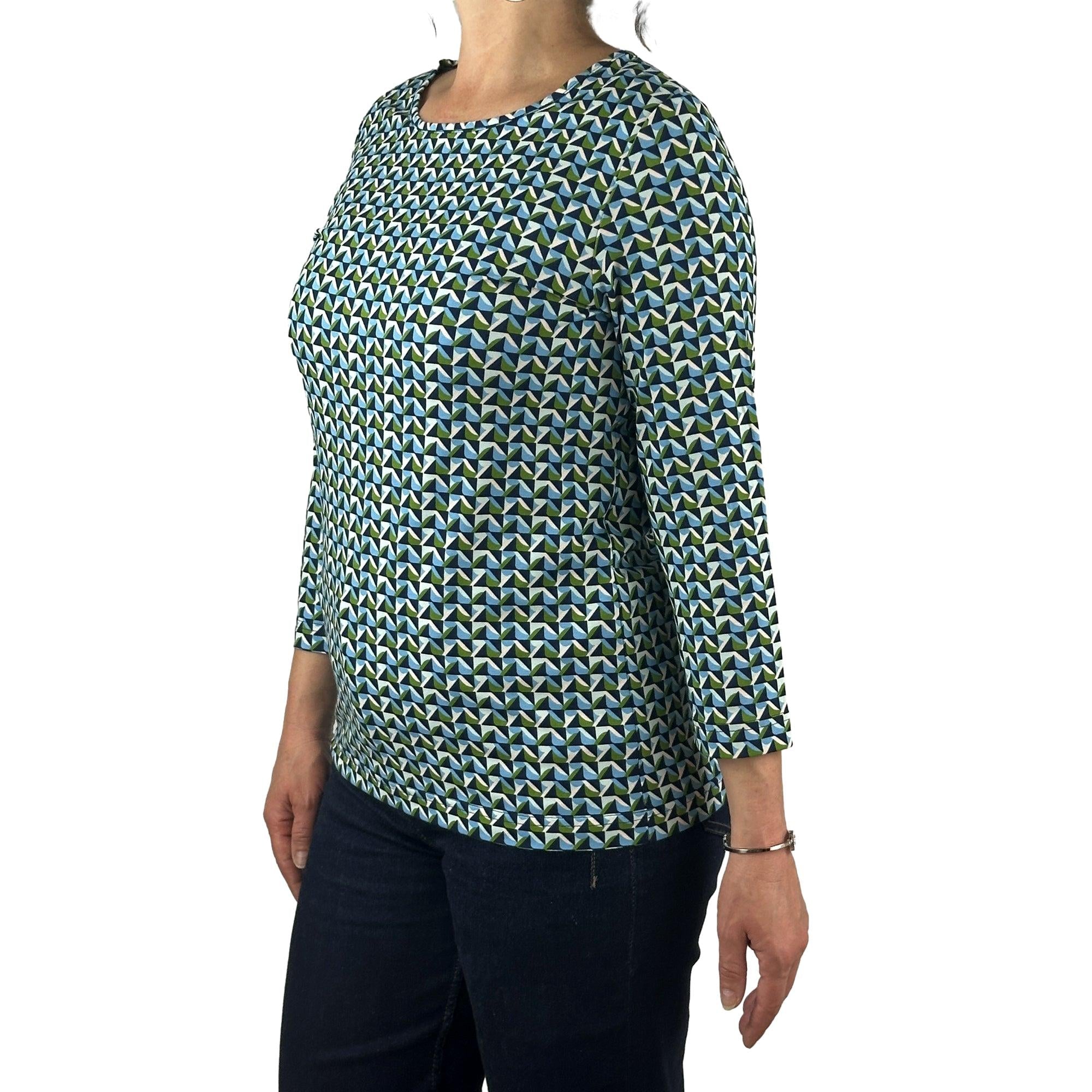 Shirt gemustert. Mode von Rabe. Seidel Moden Onlineshop