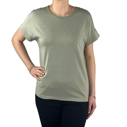 Shirt mit Strasssteinen. Mode von Rabe. Seidel Moden Onlineshop