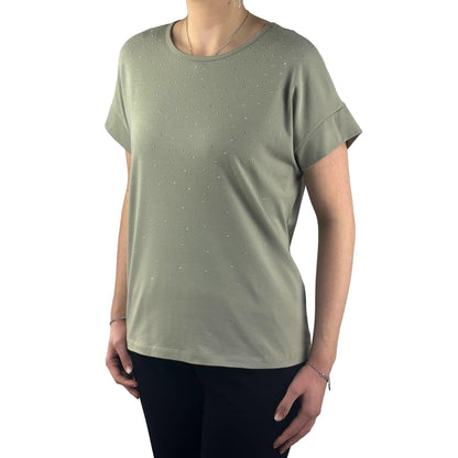 Shirt mit Strasssteinen. Mode von Rabe. Seidel Moden Onlineshop