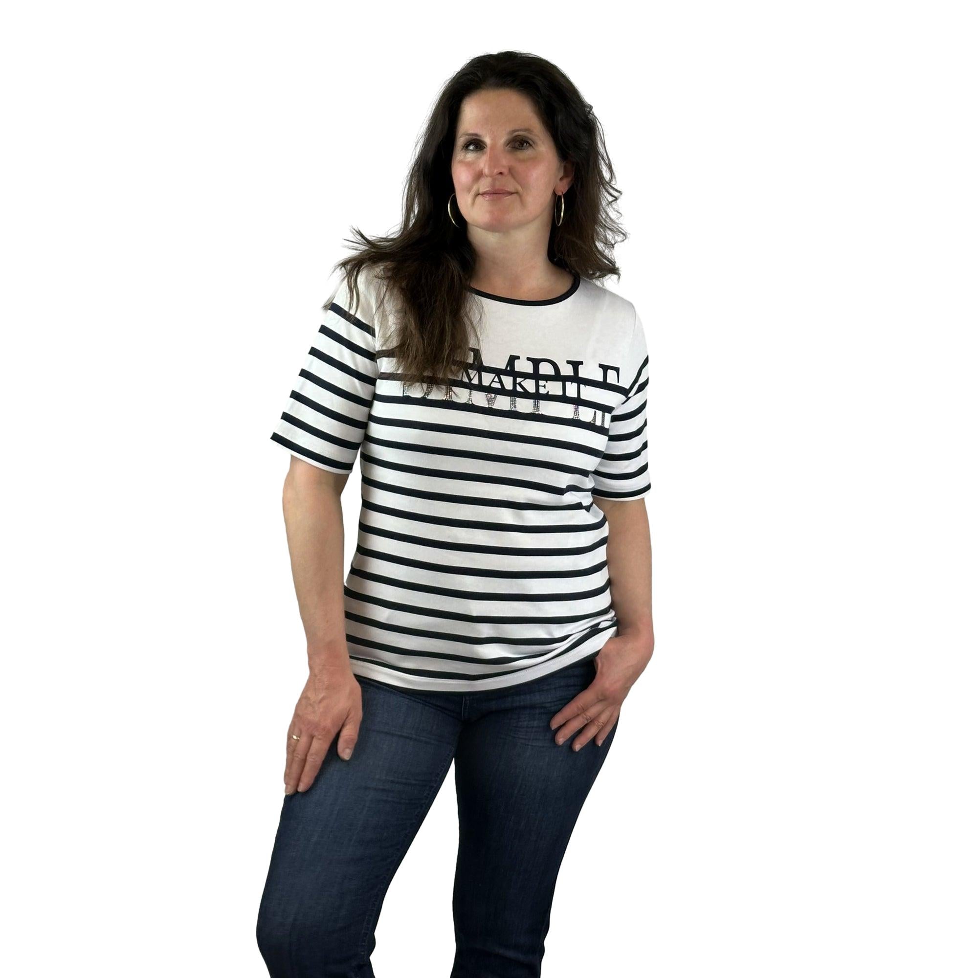 Shirt mit Streifen. Mode von Rabe. Seidel Moden Onlineshop