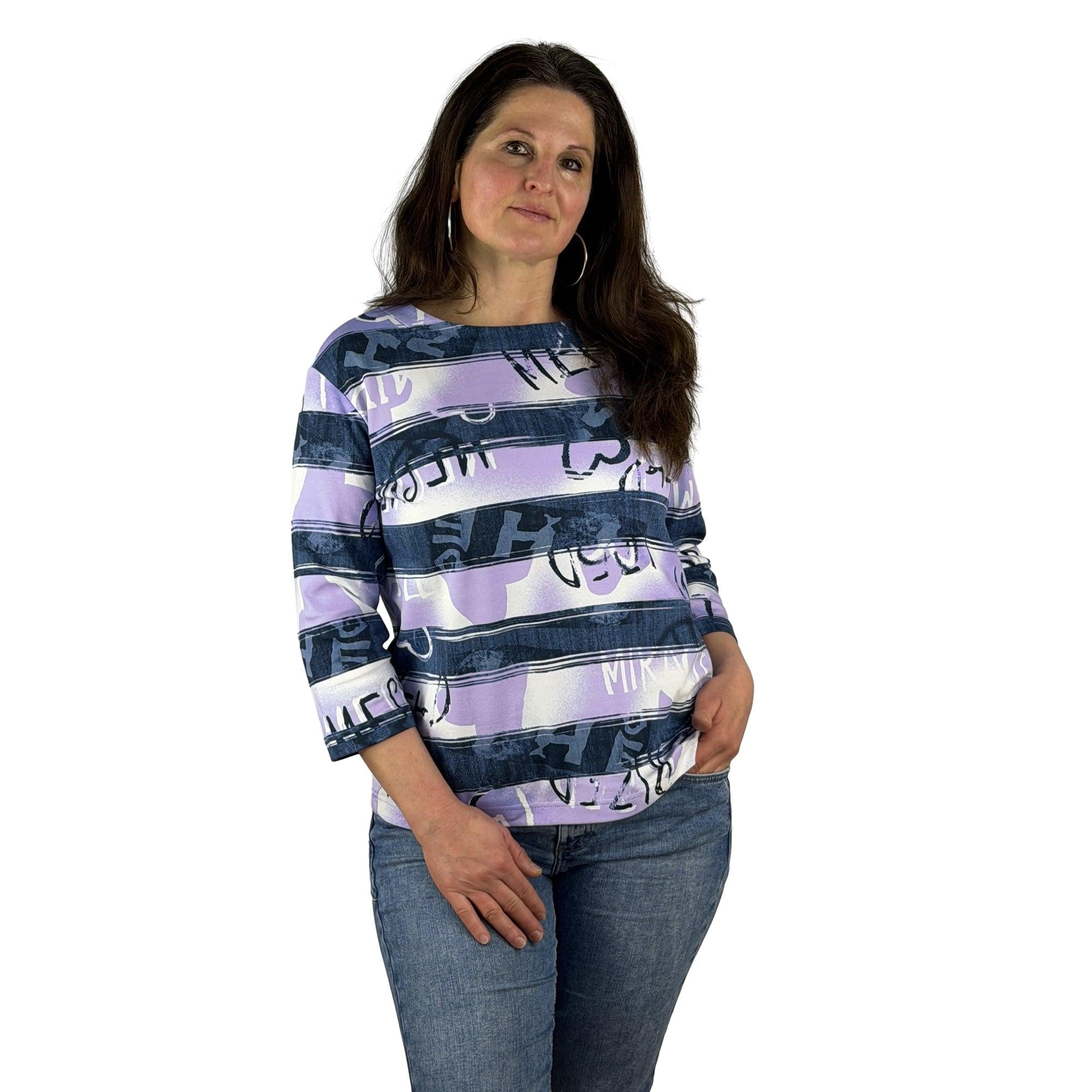 Sweatshirt gemustert - Mode von Rabe