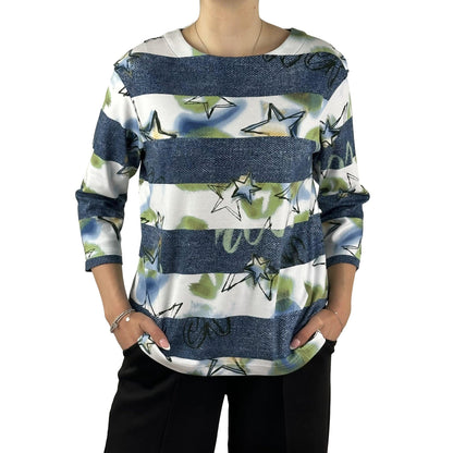 Sweatshirt mit Print. Mode von Rabe. Seidel Moden Onlineshop