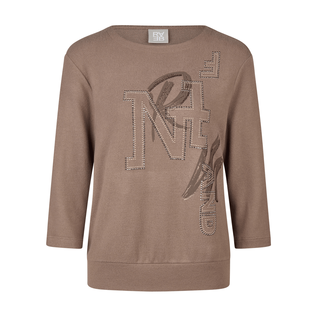 Sweatshirt mit Strass - Mode von Rabe