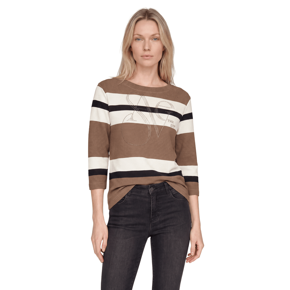 Sweatshirt mit Streifen - Mode von Rabe