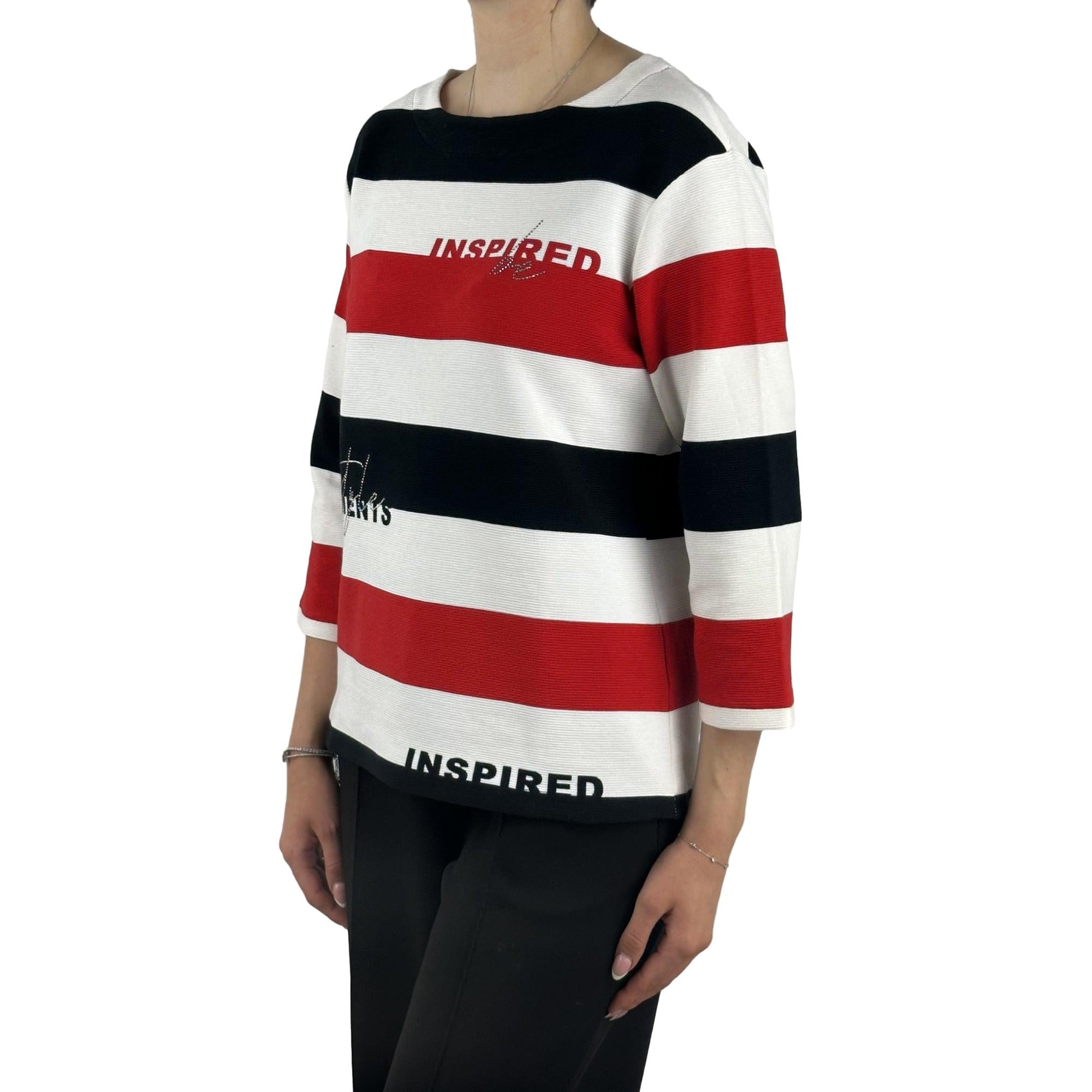 Sweatshirt mit Streifen. Mode von Rabe. Seidel Moden Onlineshop