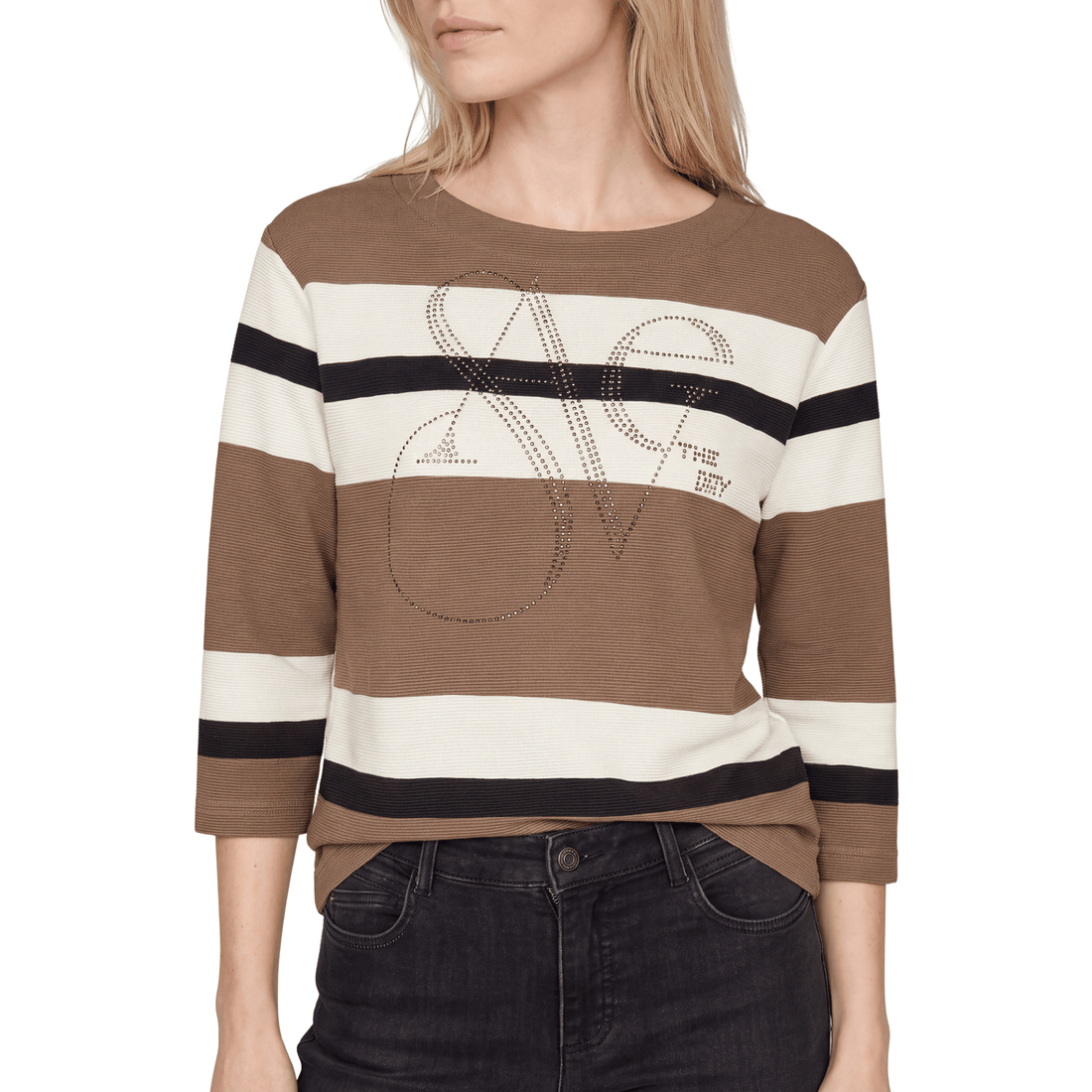 Sweatshirt mit Streifen - Mode von Rabe