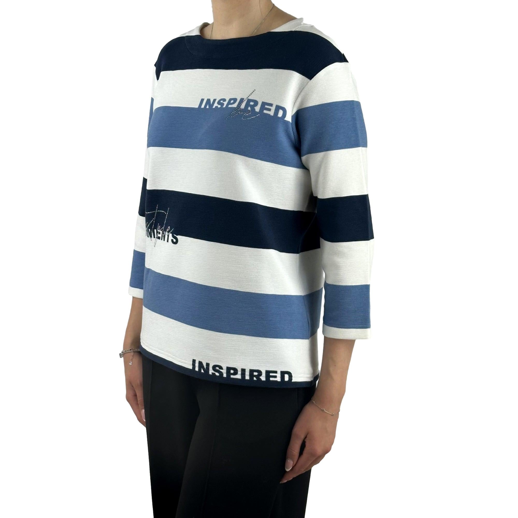 Sweatshirt mit Streifen. Mode von Rabe. Seidel Moden Onlineshop