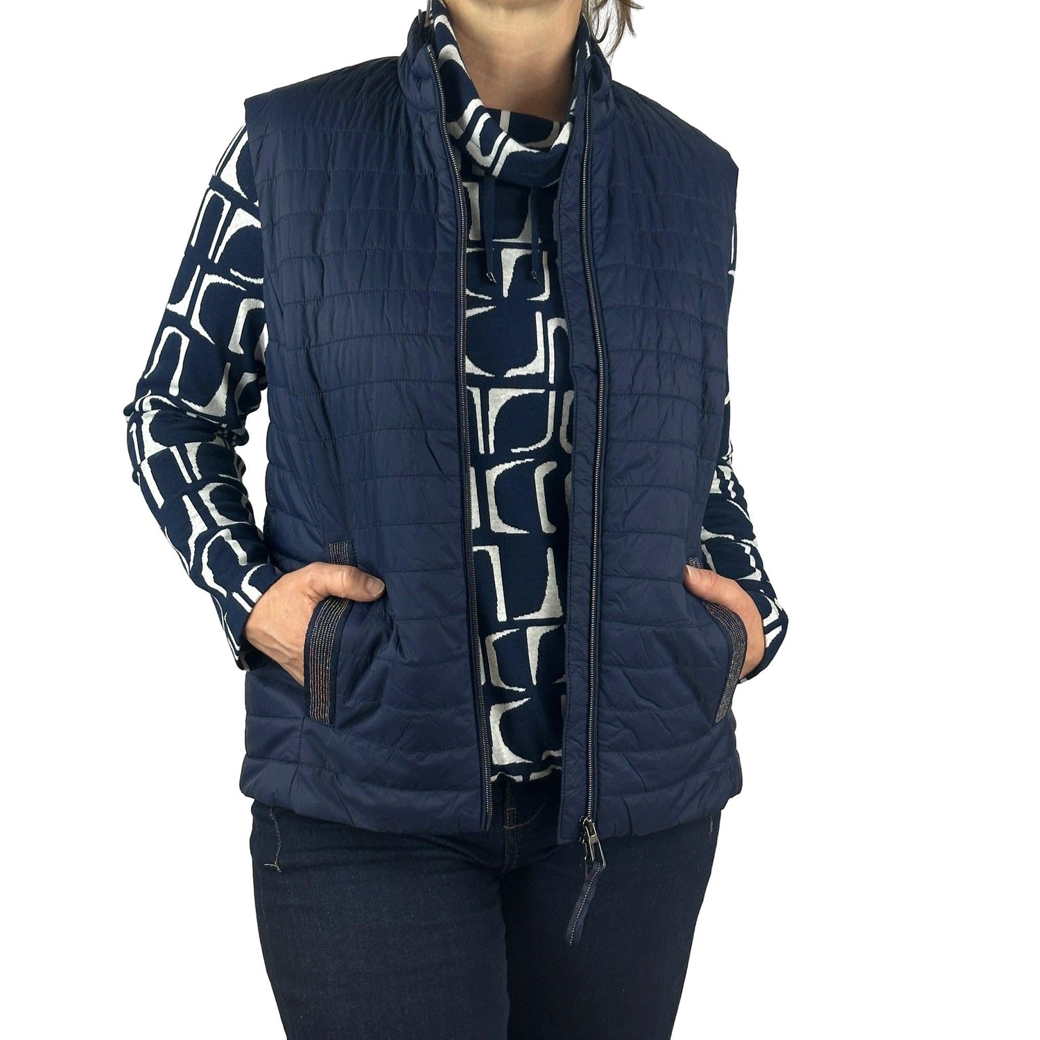 Weste aus Stepp. Mode von Rabe. Seidel Moden Onlineshop