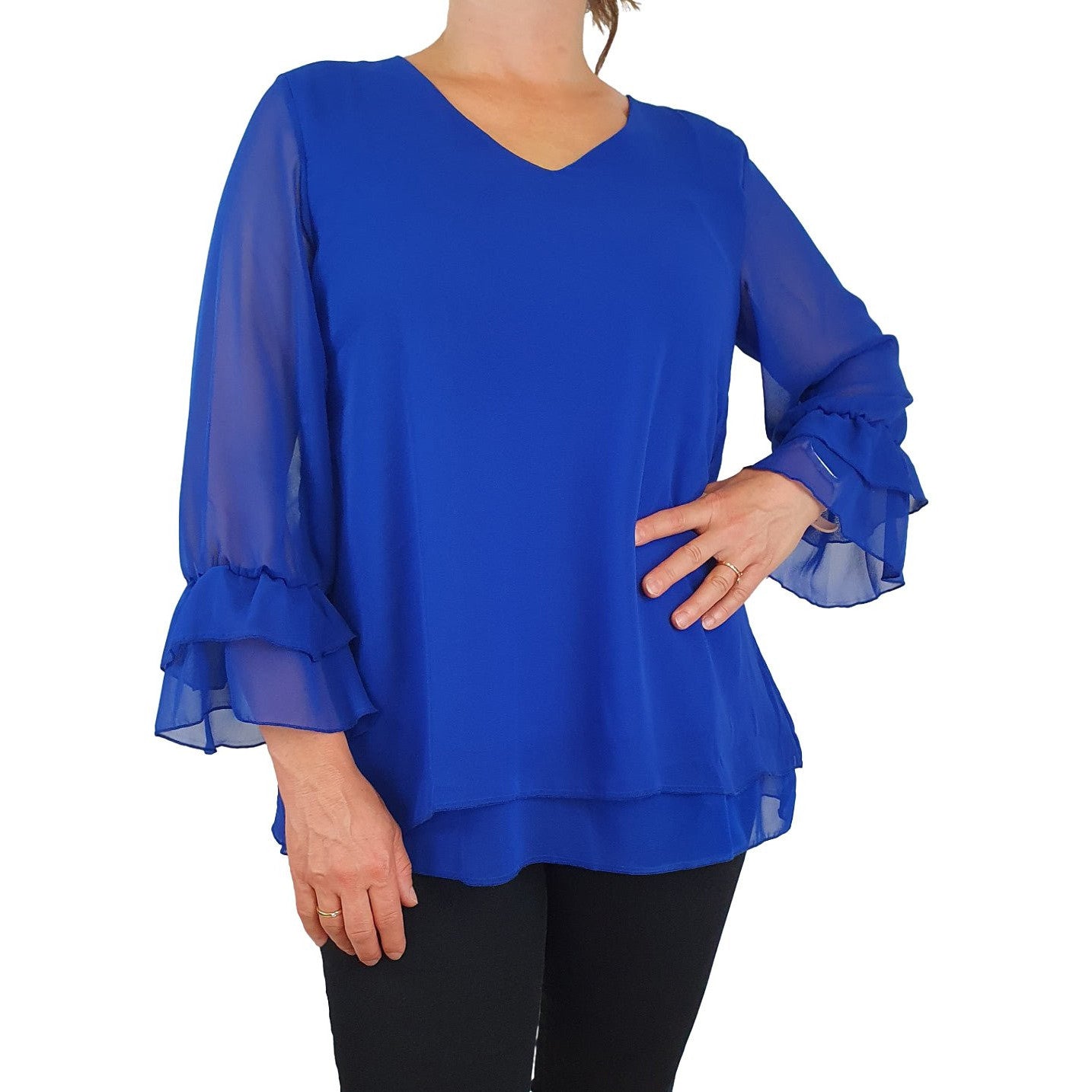 Schluse mit stufigem Saum. Mode von See You. Seidel Moden Onlineshop