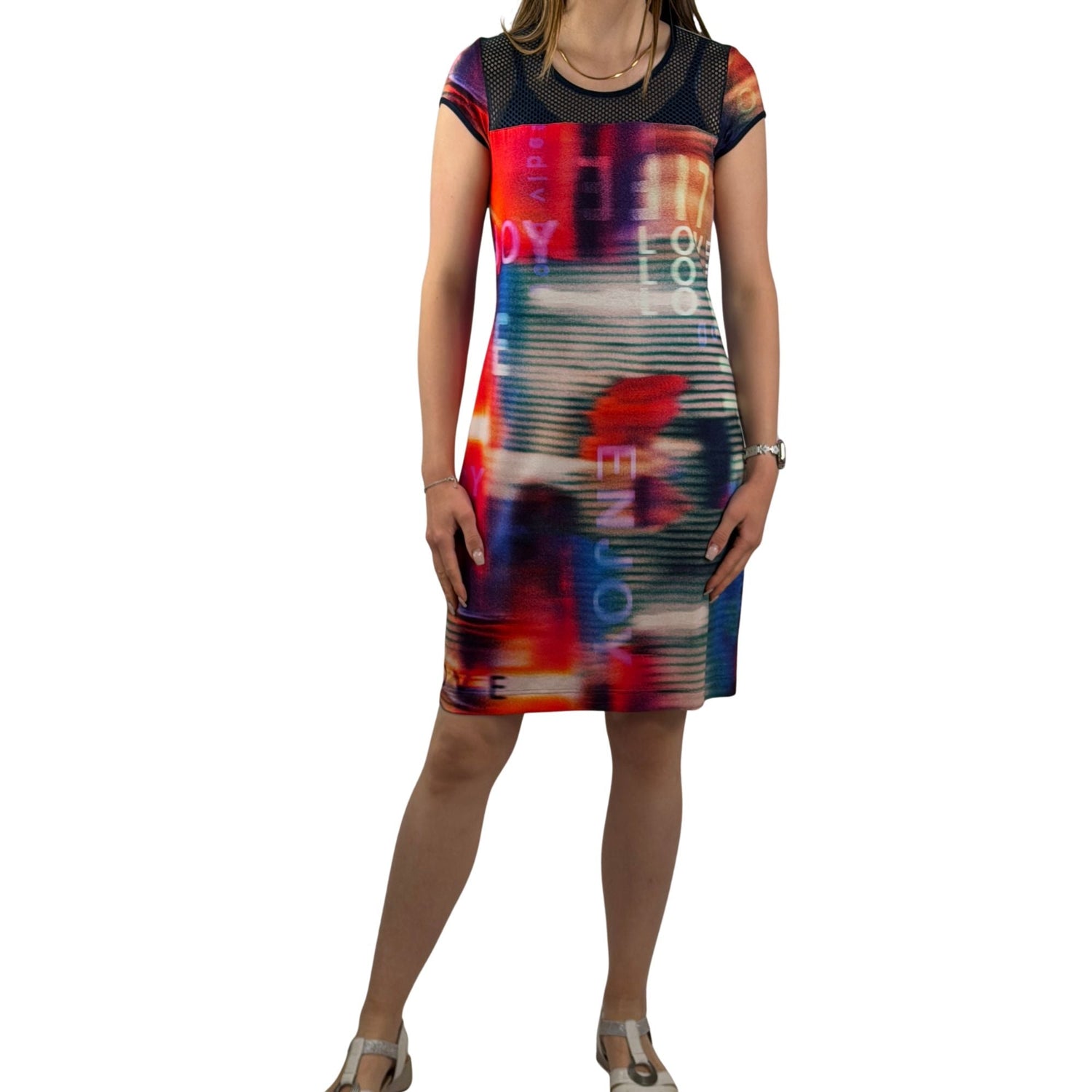 Kleid mit Netzeinsatz - Mode von Seidel
