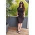 Kleid mit Glitzerschrift. Mode von Seidel. Seidel Moden Onlineshop