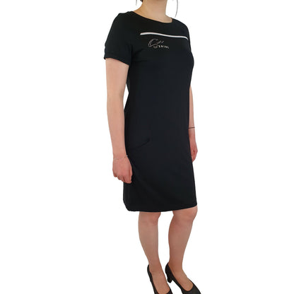 Kleid mit Glitzerschrift. Mode von Seidel. Seidel Moden Onlineshop