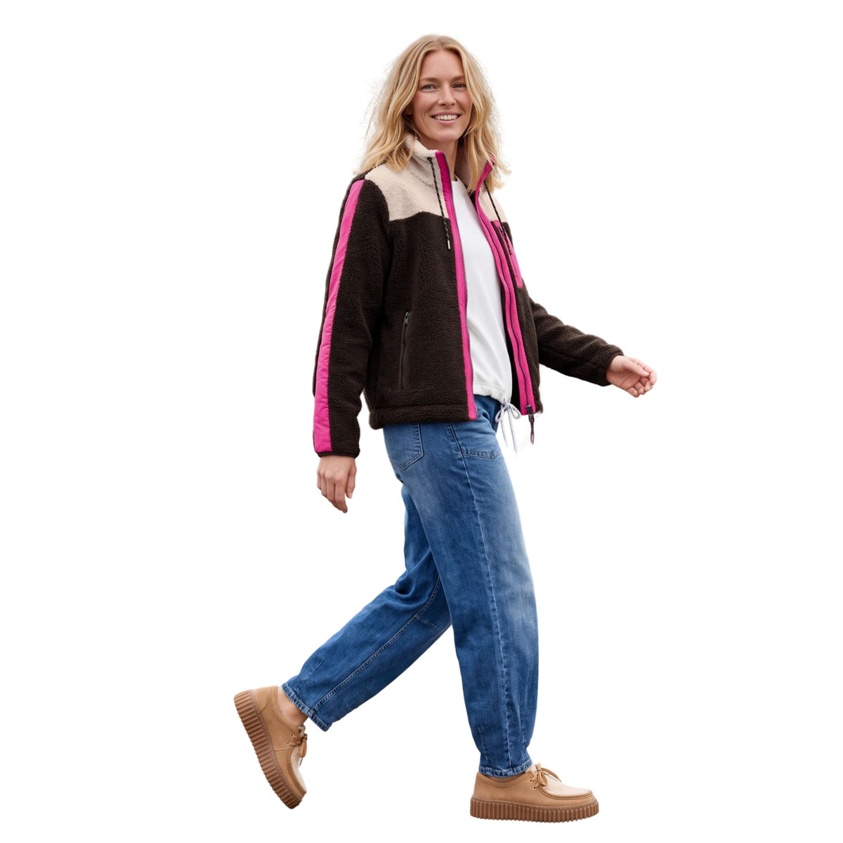 Teddy-Jacke mit Softshelldetails Attribute der Brand - Mode von Seidel Moden - Damenmode für jeden Anlass
