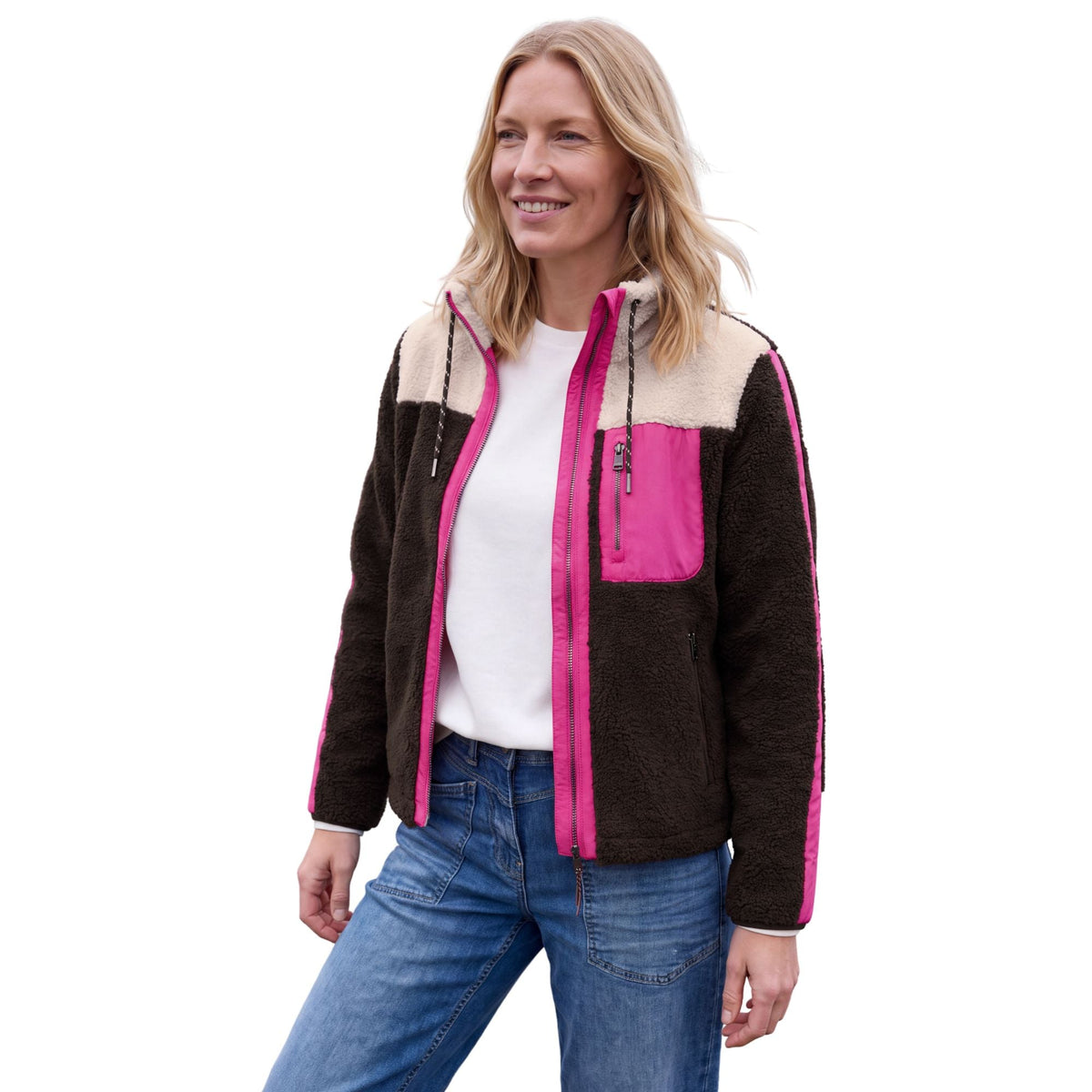Teddy-Jacke mit Softshelldetails Attribute der Brand - Mode von Seidel Moden - Damenmode für jeden Anlass