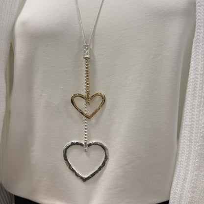 Kette mit Herzanhängern - Mode von Seidel Moden