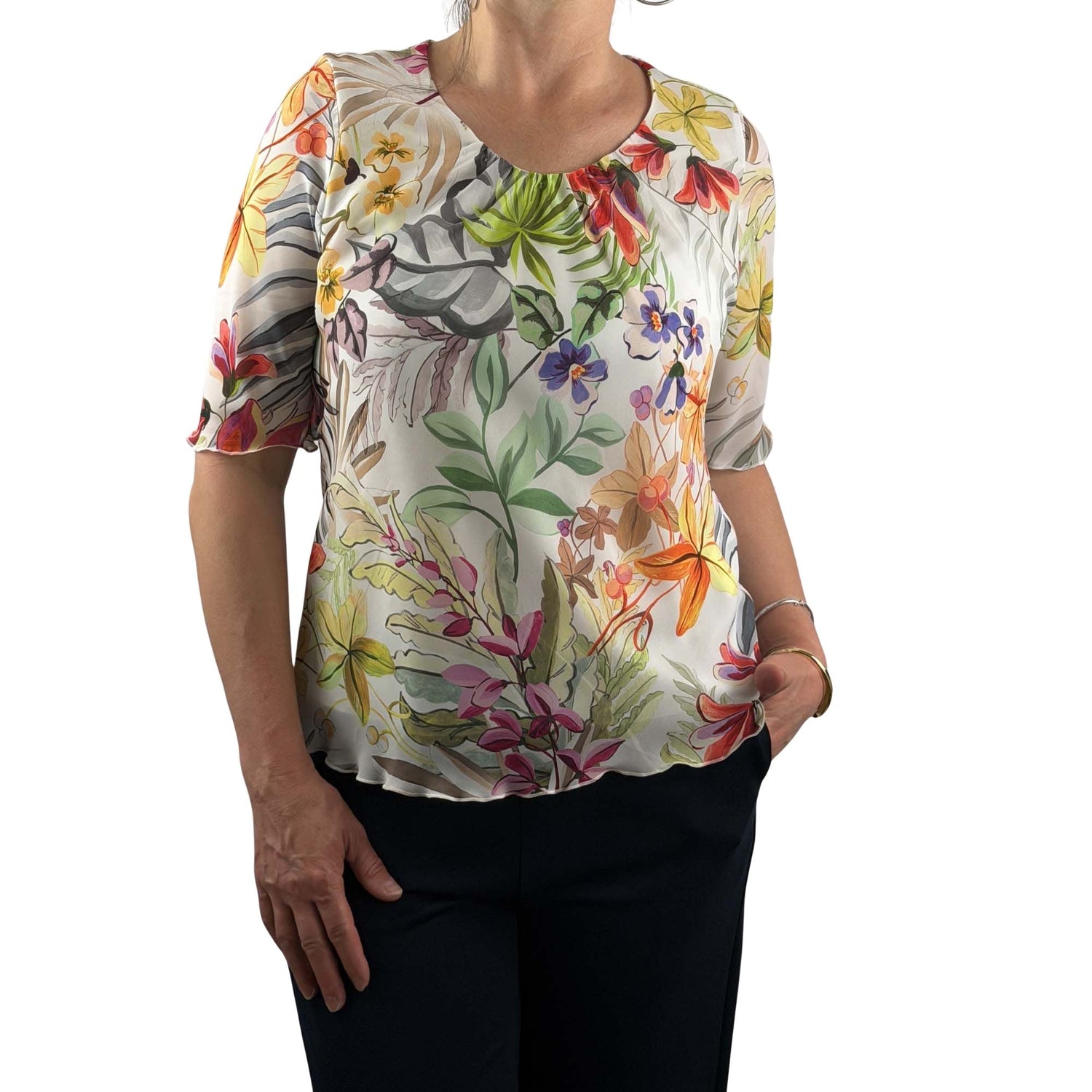 Bluse mit floralem Print - Mode von Sommermann