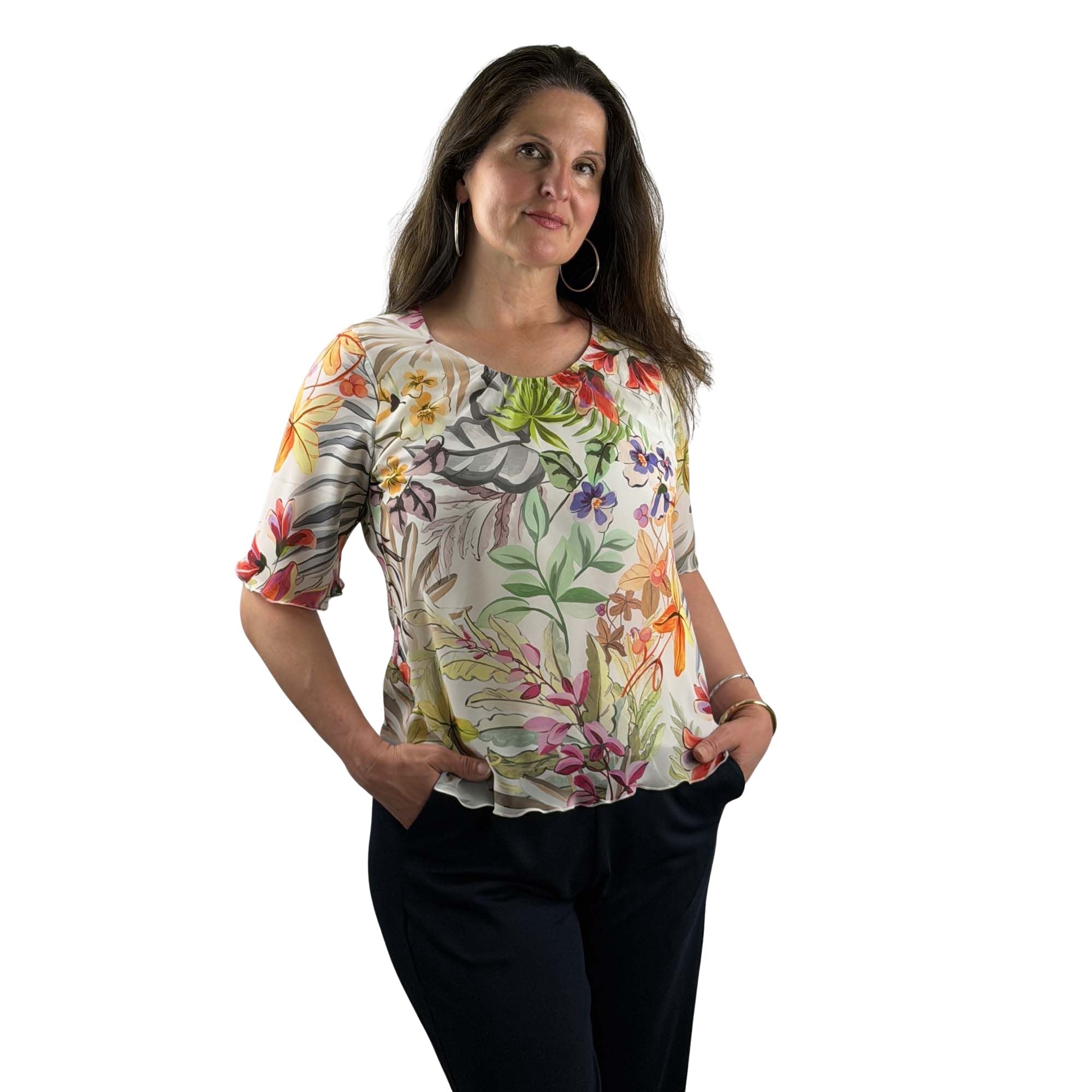 Bluse mit floralem Print - Mode von Sommermann