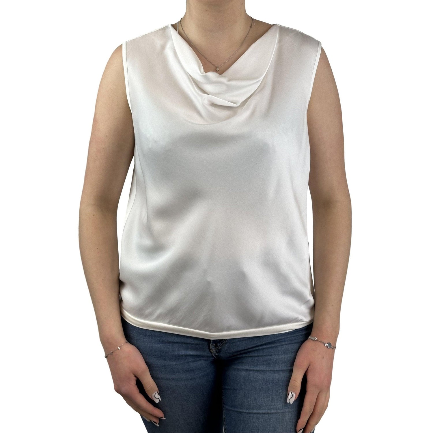 Schluse mit Wasserfall-Ausschnitt. Mode von Sommermann. Seidel Moden Onlineshop