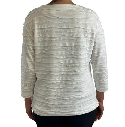 Sweatshirt in Strukturoptik. Mode von Rabe. Seidel Moden Onlineshop