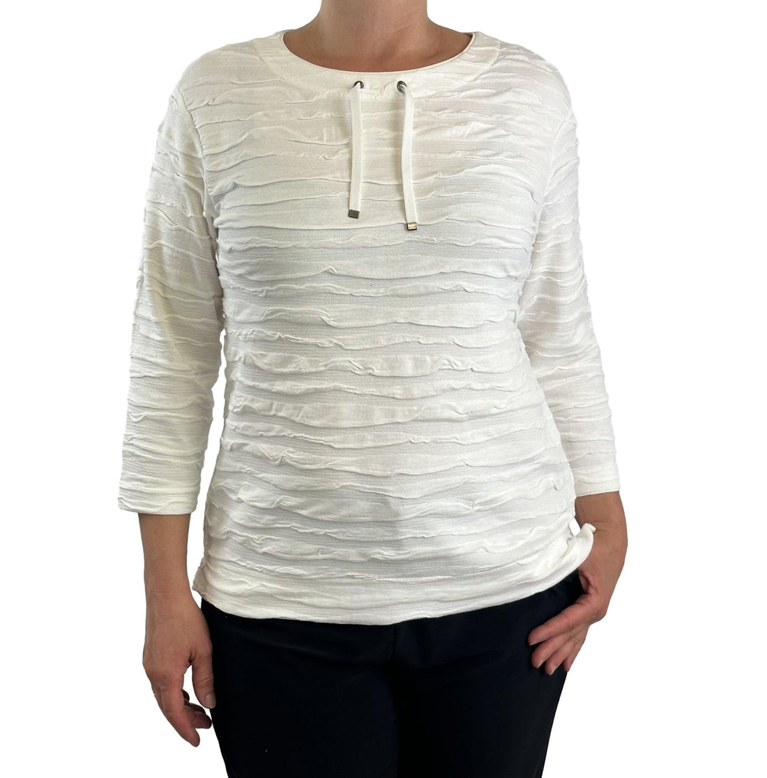 Sweatshirt in Strukturoptik. Mode von Rabe. Seidel Moden Onlineshop