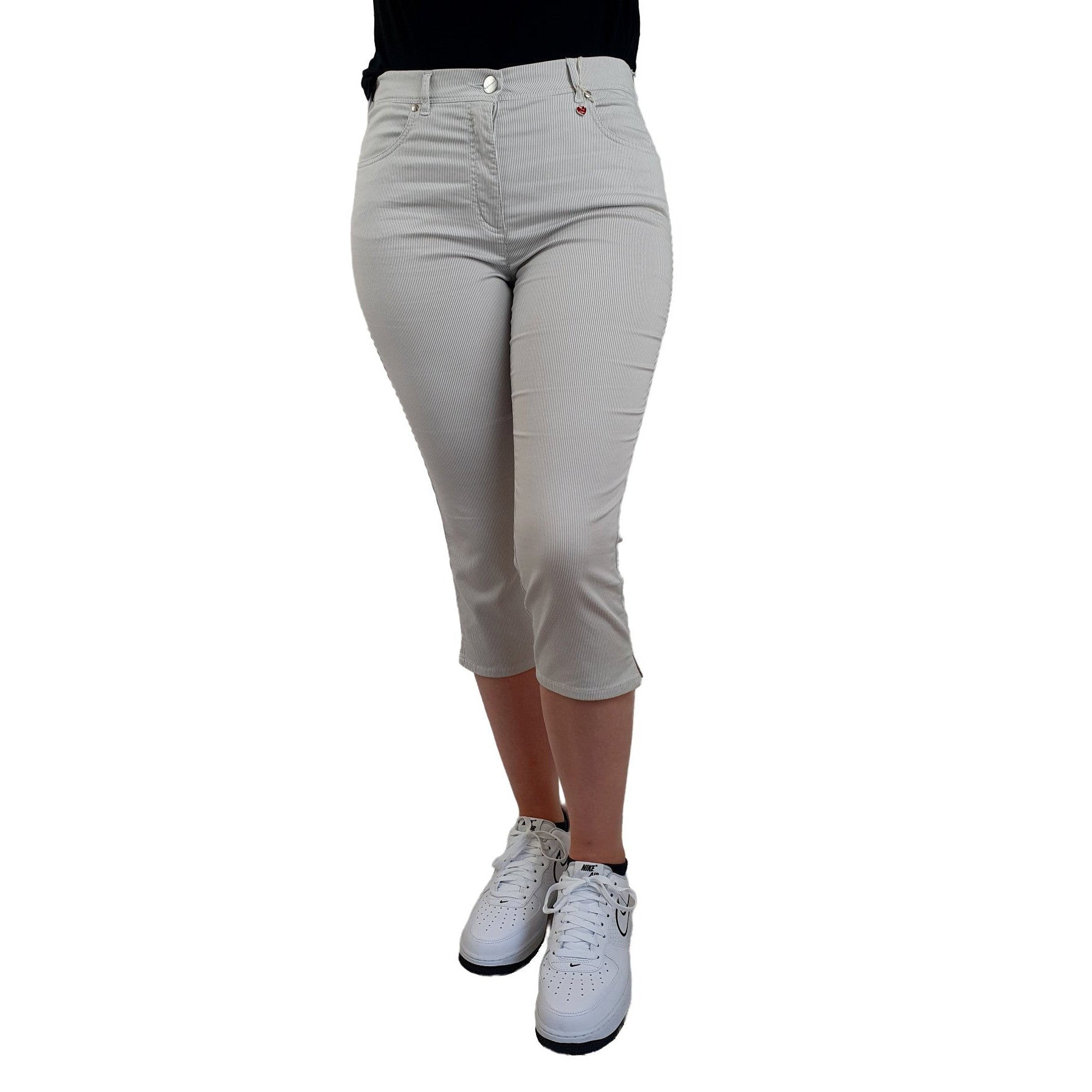 6/8 Jeans mit Streifen. Mode von Relaxed by Toni. Seidel Moden Onlineshop